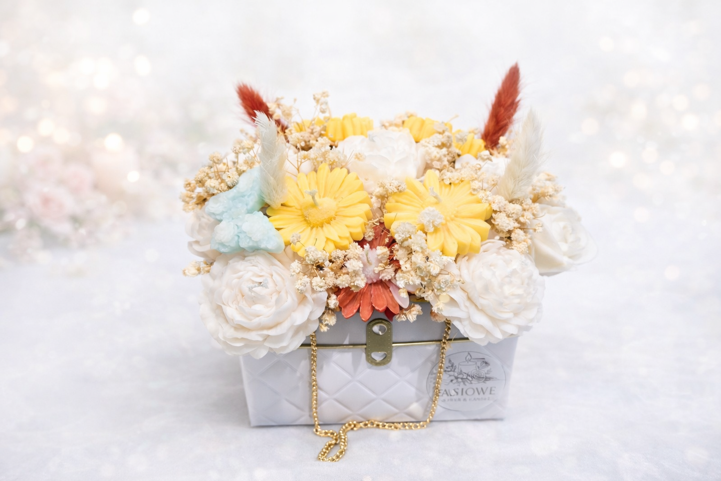 🌼 Flower Box „Słoneczny Blask” - Prezent dla kobiety✨