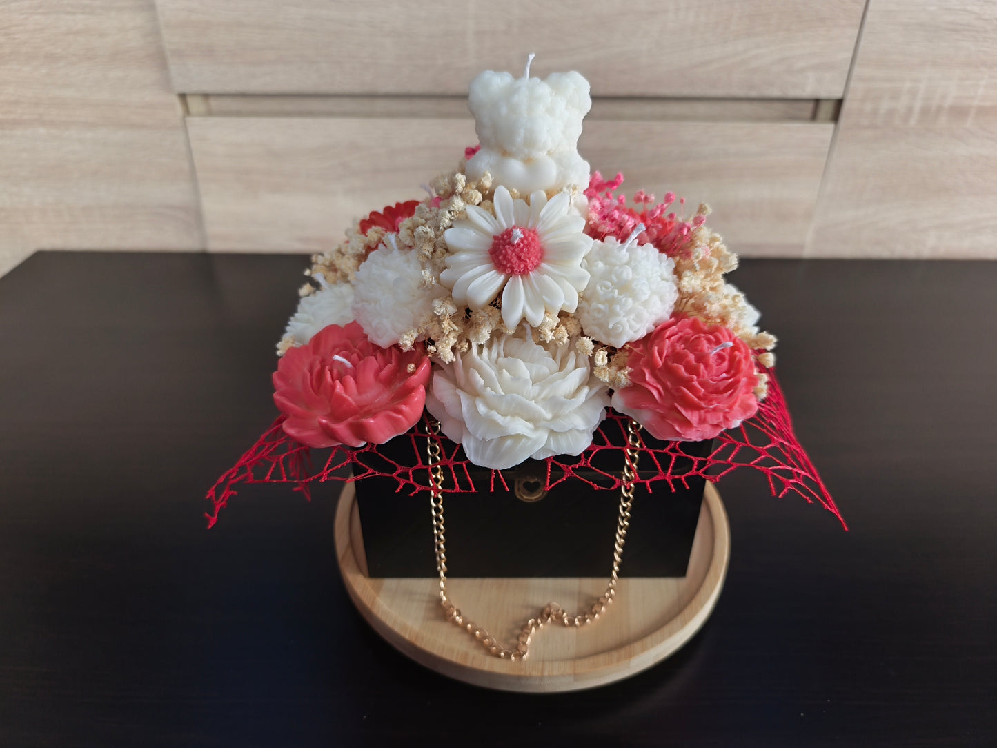 ❤️ Miś w kwiatach – wyjątkowy flower box ❤️